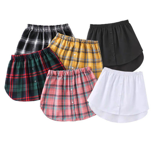 Detachable Fake Shirt Irregular Skirt Blouse Hem Tail Micro Skirt Shirt Extender Women Sweater Extender Hemline