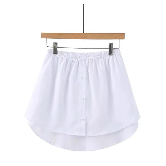 Detachable Fake Shirt Irregular Skirt Blouse Hem Tail Micro Skirt Shirt Extender Women Sweater Extender Hemline